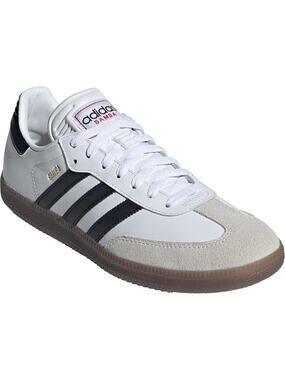 NWT adidas Unisex Samba Indoor Sneaker, White/Black/Vivid Red, 9.5 US Men